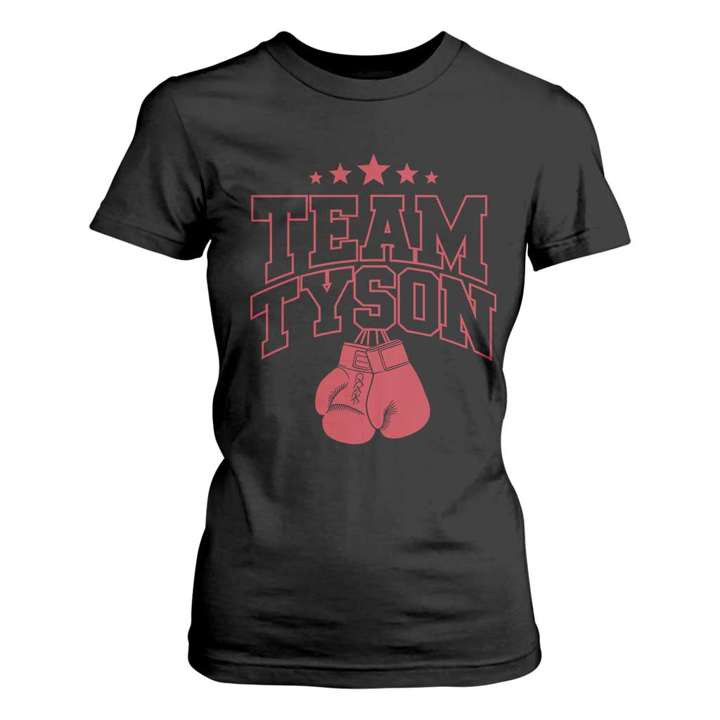 Team Tyson T Shirt For Women Family Personalized Name Retro Red TS02 Black Print Your Wear