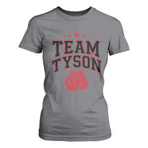 Team Tyson T Shirt For Women Family Personalized Name Retro Red TS02 Charcoal Print Your Wear