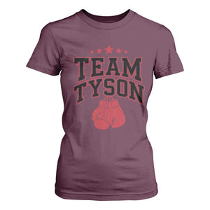 Team Tyson T Shirt For Women Family Personalized Name Retro Red TS02 Maroon Print Your Wear