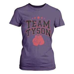 Team Tyson T Shirt For Women Family Personalized Name Retro Red TS02 Purple Print Your Wear