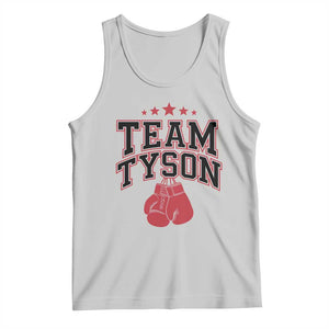 Team Tyson Family Name Retro Red Typography Tank Top TS02 Ash Print Your Wear