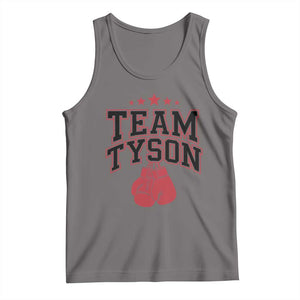 Team Tyson Family Name Retro Red Typography Tank Top TS02 Deep Heather Print Your Wear
