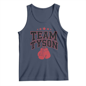 Team Tyson Family Name Retro Red Typography Tank Top TS02 Navy Print Your Wear