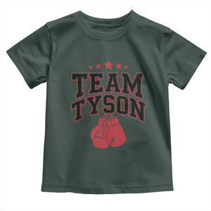 Team Tyson Toddler T Shirt Family Personalized Name Retro Red TS02 Dark Forest Green Print Your Wear