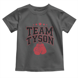 Team Tyson Toddler T Shirt Family Personalized Name Retro Red TS02 Dark Heather Print Your Wear