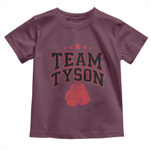 Team Tyson Toddler T Shirt Family Personalized Name Retro Red TS02 Maroon Print Your Wear