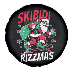 Funny Santa Rizz Christmas Spare Tire Cover Retro Skibidi Rizzmas Claus Skating Board Xmas TS02 Print Your Wear