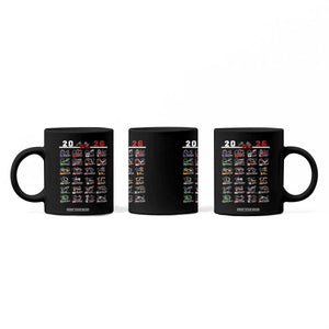 2026 Car Racing Circuit Coffee Mug International Race Track Schedule Graphic with Flags TS02 Print Your Wear