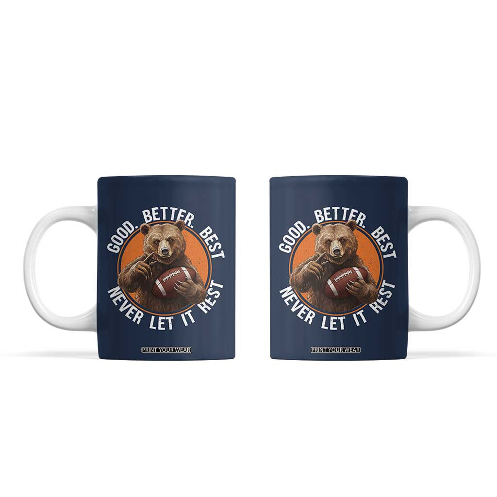 Good Better Best Retro Coffee Mug Motivational CFB Never Let It Rest TS02 Navy Print Your Wear