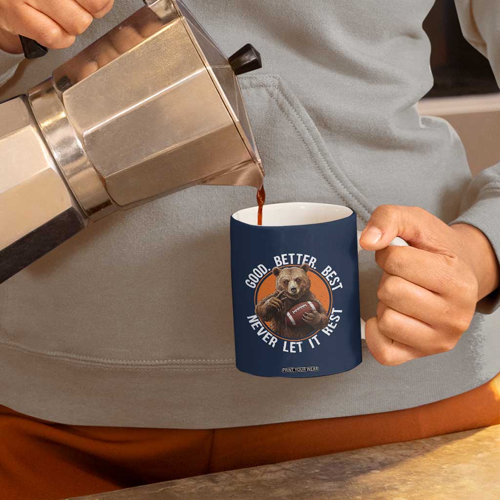 Good Better Best Retro Coffee Mug Motivational CFB Never Let It Rest TS02 Print Your Wear