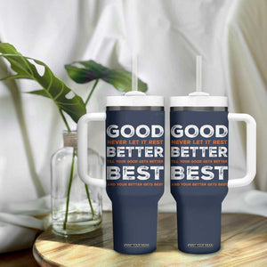 Good Better Best Never Let It Rest Motivational Tumbler With Handle Classic Typography Graphic TS02 Print Your Wear