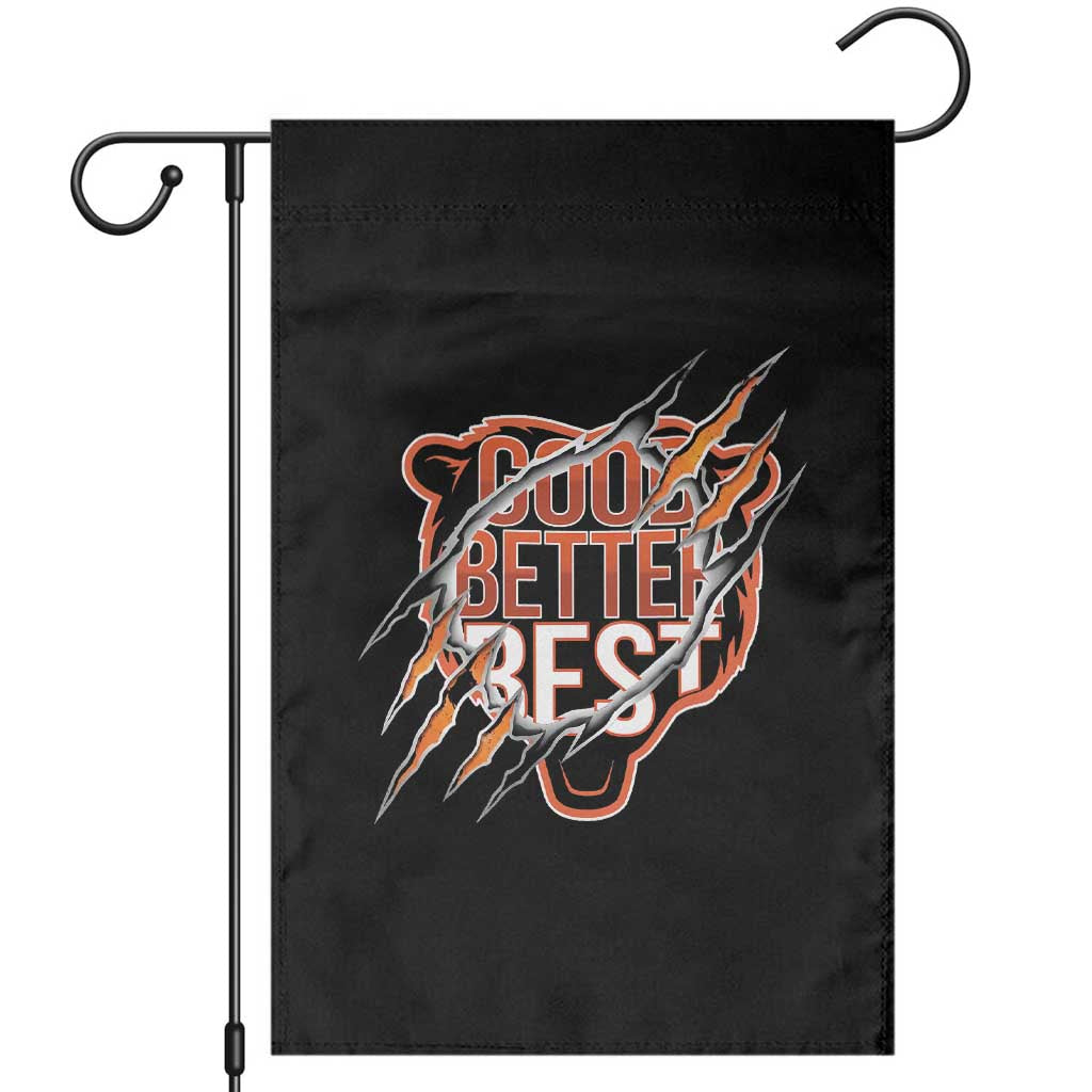 Good Better Best Graphic Garden Flag Motivational Football Fans TS02 Black Print Your Wear