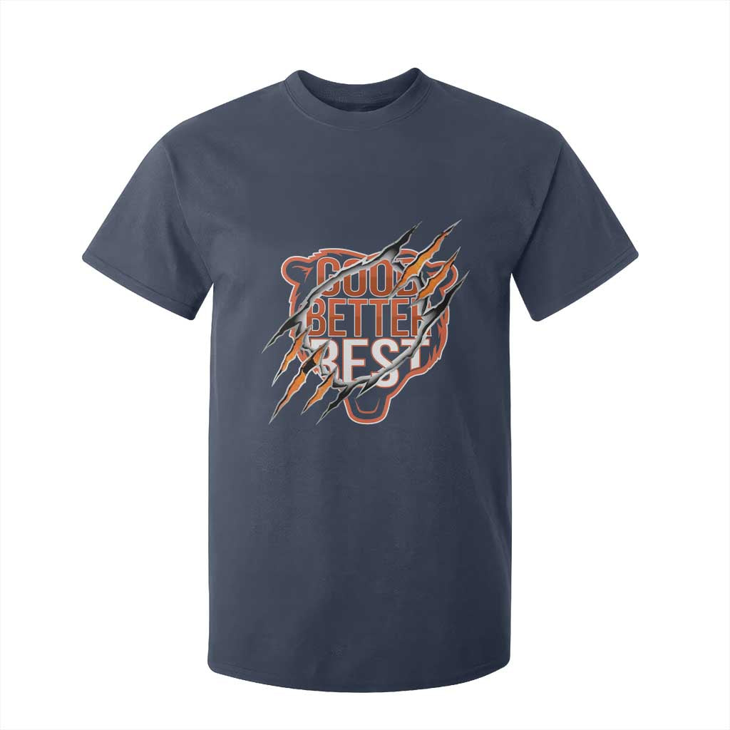 Good Better Best Graphic T Shirt For Kid Motivational Football Fans TS02 Navy Print Your Wear