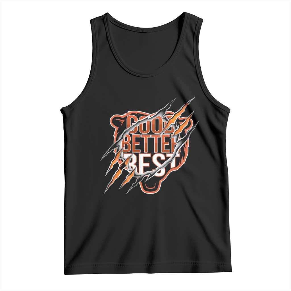 Good Better Best Graphic Tank Top Motivational Football Fans TS02 Black Print Your Wear