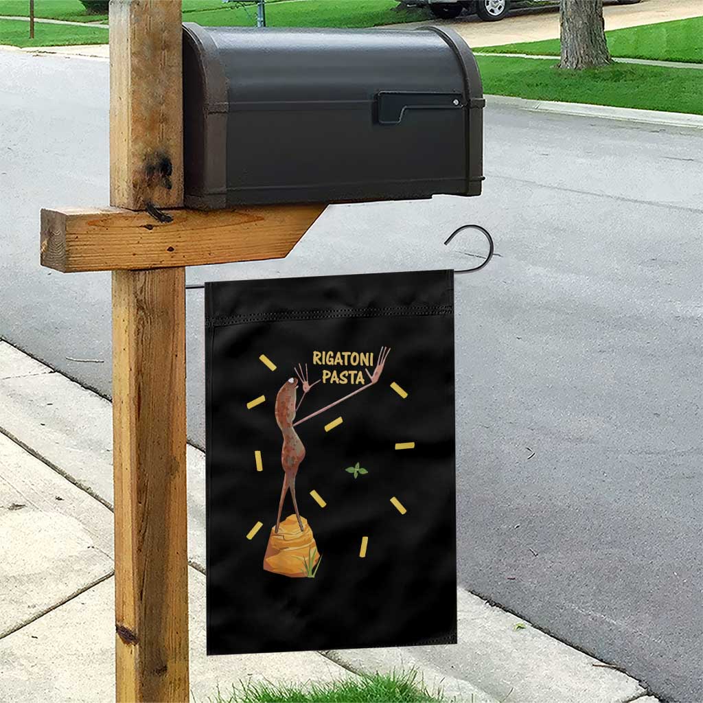 Funny Rigatoni Pasta Marcus The Worm Garden Flag Dramatic Pasta Lover Foodie Meme TS02 Print Your Wear
