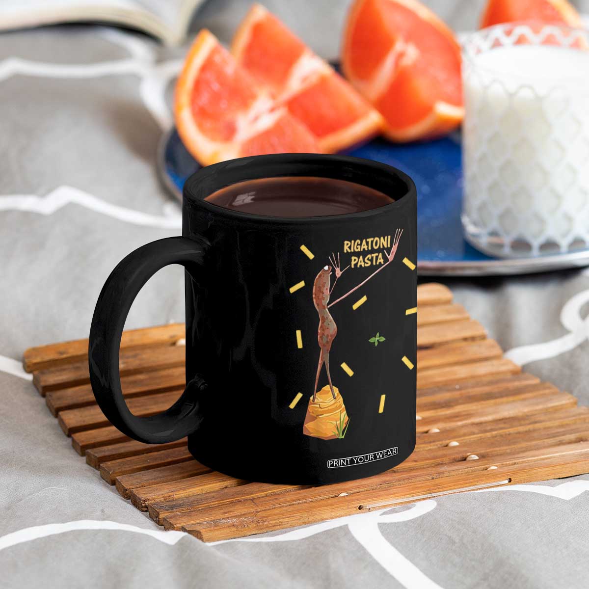 Funny Rigatoni Pasta Marcus The Worm Coffee Mug Dramatic Pasta Lover Foodie Meme TS02 Print Your Wear