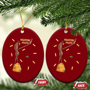 Funny Rigatoni Pasta Marcus The Worm Ceramic Ornament Dramatic Pasta Lover Foodie Meme TS02 Print Your Wear