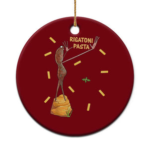 Funny Rigatoni Pasta Marcus The Worm Ceramic Ornament Dramatic Pasta Lover Foodie Meme TS02 1pc Red Print Your Wear