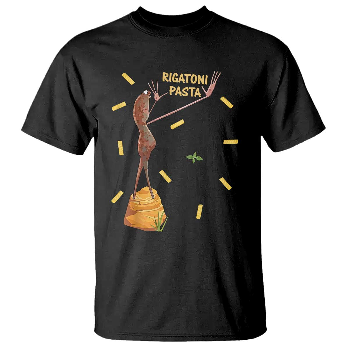 Funny Rigatoni Pasta Marcus The Worm T Shirt Dramatic Pasta Lover Foodie Meme TS02 Black Print Your Wear
