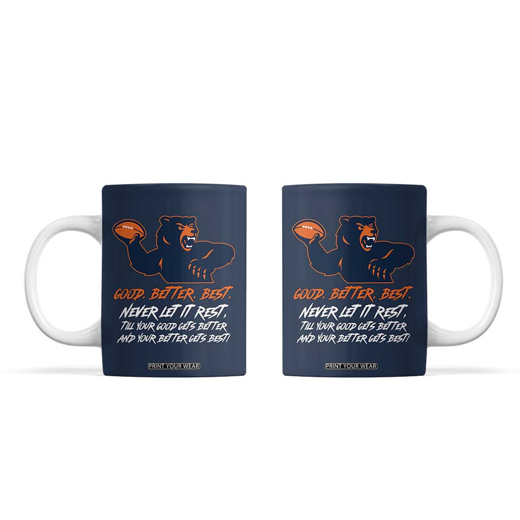 Good Better Best Coffee Mug Never Let It Rest Motivational CFB TS02 Navy Print Your Wear