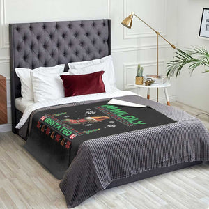 Mildly Irritated Marcus the Worm Meme Throw Blanket Funny Christmas Stocking Weirdcore TS02 Print Your Wear
