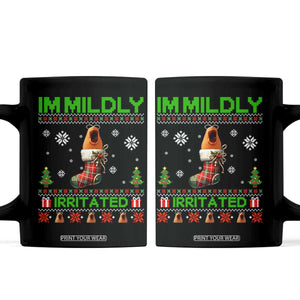 Mildly Irritated Marcus the Worm Meme Coffee Mug Funny Christmas Stocking Weirdcore TS02 Black Print Your Wear