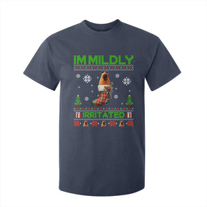 Mildly Irritated Marcus the Worm Meme T Shirt For Kid Funny Christmas Stocking Weirdcore TS02 Navy Print Your Wear