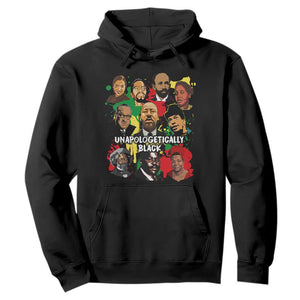 Civil Rights Leaders Hoodie Unapologetically Dope Black TS02 Black Printyourwear