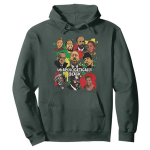 Civil Rights Leaders Hoodie Unapologetically Dope Black TS02 Dark Forest Green Printyourwear