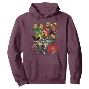 Civil Rights Leaders Hoodie Unapologetically Dope Black TS02 Maroon Printyourwear