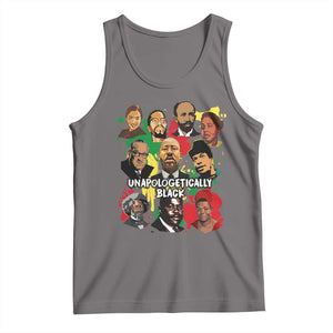 Civil Rights Leaders Tank Top Unapologetically Dope Black Inspiration TS02 Deep Heather Print Your Wear