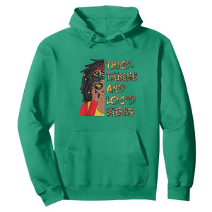 Black History Month Hoodie Thick Thighs And Locd Vibes Proud African Melanin Women TS02 Irish Green Printyourwear