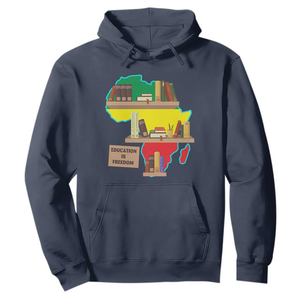 Black History Month Hoodie Educate Teach Black History Educated African American Pride TS02 Navy Printyourwear