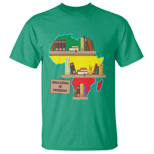 Black History Month T Shirt Educate Teach Black History Educated African American Pride TS02 Irish Green Printyourwear