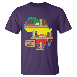 Black History Month T Shirt Educate Teach Black History Educated African American Pride TS02 Purple Printyourwear