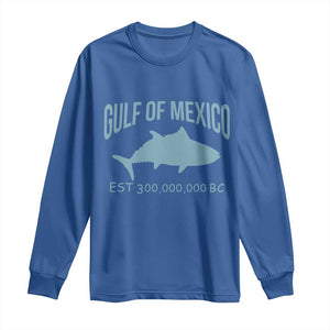 Gulf of Mexico Long Sleeve Shirt Est 300,000,000 BC Funny Tuna TS02 Royal Blue Print Your Wear