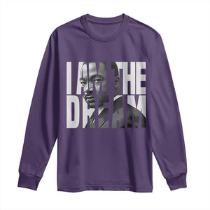 Martin Luther King MLK Day Long Sleeve Shirt I Am The Dream Black King Power Black History Month TS02 Purple Print Your Wear