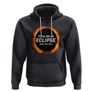 Total Solar Eclipse Hoodie America Totality April 8th 2024 TS02 Black Printyourwear