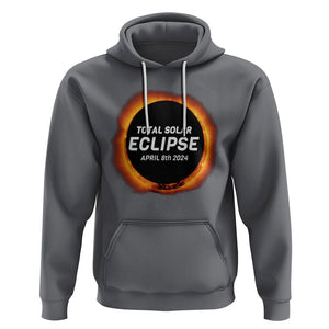 Total Solar Eclipse Hoodie America Totality April 8th 2024 TS02 Charcoal Printyourwear