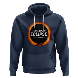 Total Solar Eclipse Hoodie America Totality April 8th 2024 TS02 Navy Printyourwear