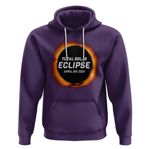 Total Solar Eclipse Hoodie America Totality April 8th 2024 TS02 Purple Printyourwear