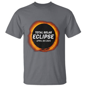 Total Solar Eclipse T Shirt America Totality April 8th 2024 TS02 Charcoal Printyourwear