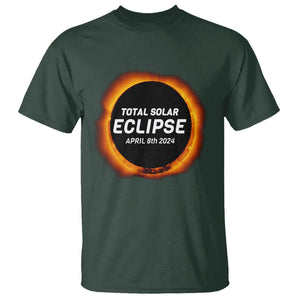 Total Solar Eclipse T Shirt America Totality April 8th 2024 TS02 Dark Forest Green Printyourwear