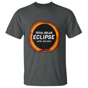 Total Solar Eclipse T Shirt America Totality April 8th 2024 TS02 Dark Heather Printyourwear