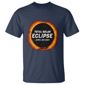 Total Solar Eclipse T Shirt America Totality April 8th 2024 TS02 Navy Printyourwear