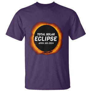 Total Solar Eclipse T Shirt America Totality April 8th 2024 TS02 Purple Printyourwear