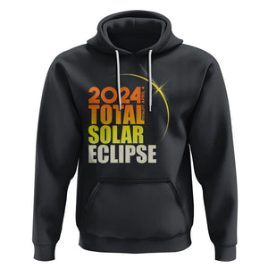 Total Solar Eclipse Hoodie America Totality April 8 2024 TS02 Black Printyourwear