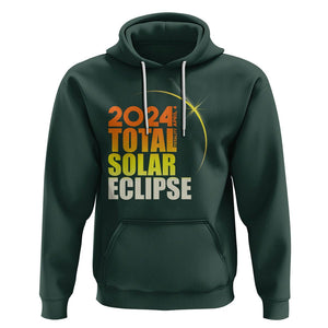 Total Solar Eclipse Hoodie America Totality April 8 2024 TS02 Dark Forest Green Printyourwear