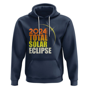 Total Solar Eclipse Hoodie America Totality April 8 2024 TS02 Navy Printyourwear