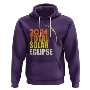 Total Solar Eclipse Hoodie America Totality April 8 2024 TS02 Purple Printyourwear